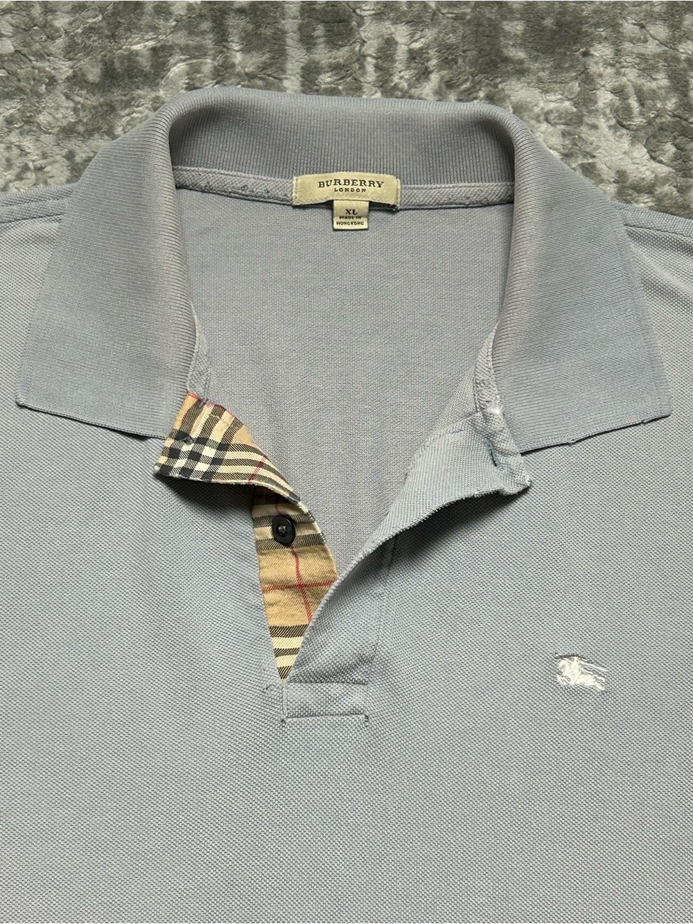 BURBERRY LONDON NOVA CHECK POLO SHIRT SIZE XL
